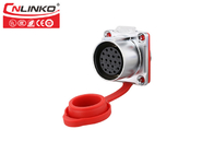 Push Locking Outdoor Waterproof Connector 19 Pin 5A Circular CNLINKO M24